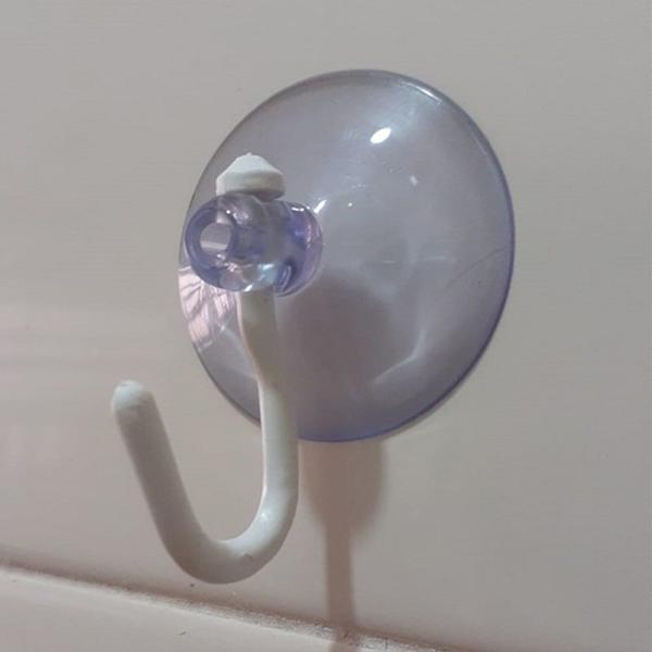 30 Ventosas 4 cm Cabeça Redonda Silicone Vidro Pvc C/ Gancho - H Plásticos Imagem de 30 Ventosas 4 cm Cabeça Redonda Silicone Vidro Pvc C/ Gancho