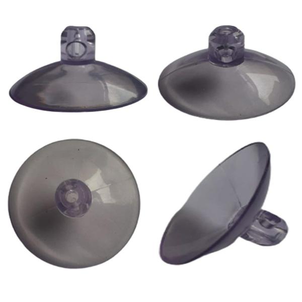 30 Ventosas 4 cm Cabeça Redonda Silicone Vidro Pvc C/ Gancho - H Plásticos Imagem de 30 Ventosas 4 cm Cabeça Redonda Silicone Vidro Pvc C/ Gancho