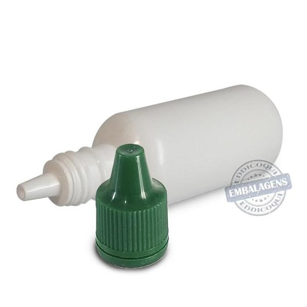 Imagem de 300 Frasco Plástico 30ml Conta Gotas  Branco - Ref 14804