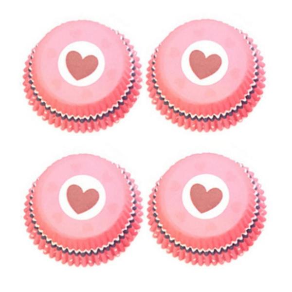 Imagem de 300 *pcs Baking Mofo Base, Suporte de Papel de Bolo Colorido,