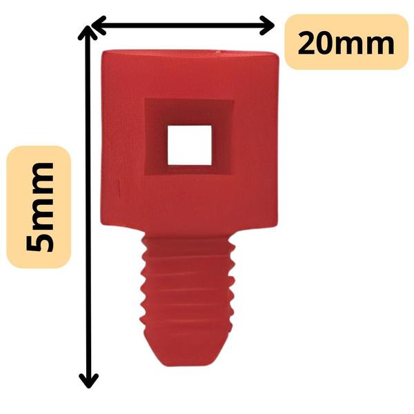 Imagem de 300 Un Micro Aspersor Spray Jet Vermelho Vazão 20 L/H 360 