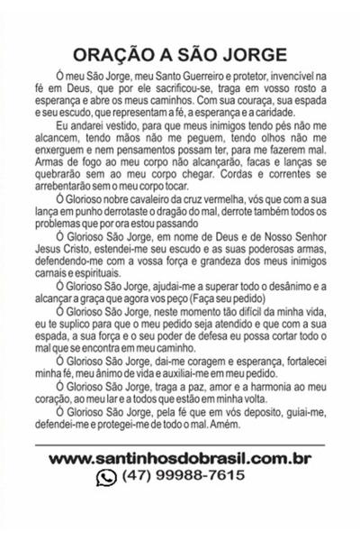 Imagem de 3000 Santinho São Jorge (oração no verso) - 7x10 cm