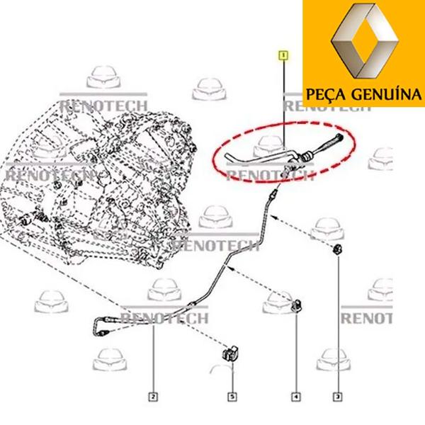 Imagem de 306106218r - atuador do pedal de embreagem - para motor 2.3 16v m9t - 2013 em diante - master iii