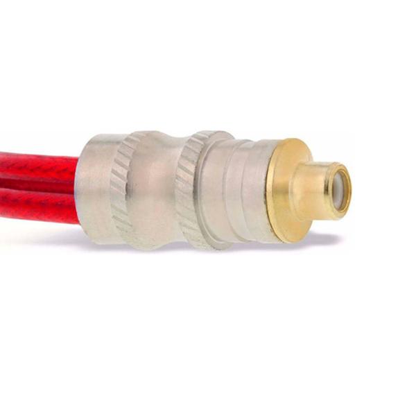 Imagem de 30x Cabo Y Prime Metal 5mm 2 Machos 1 Femea Vermelho RCA