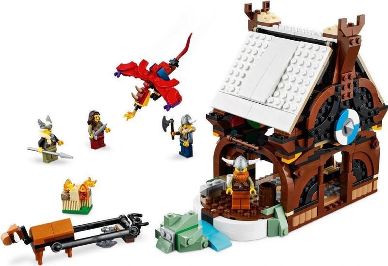 31132 - LEGO Creator - Navio Viking e a Serpente de Midgard Imagem de 31132 - LEGO Creator - Navio Viking e a Serpente de Midgard