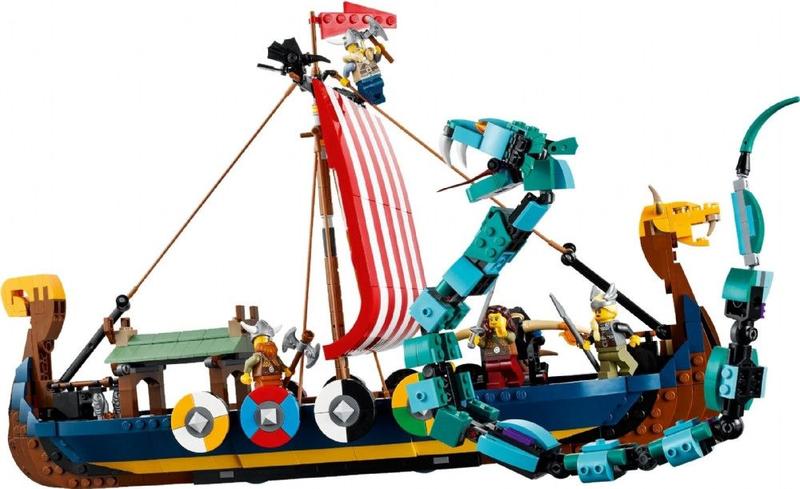 31132 - LEGO Creator - Navio Viking e a Serpente de Midgard Imagem de 31132 - LEGO Creator - Navio Viking e a Serpente de Midgard