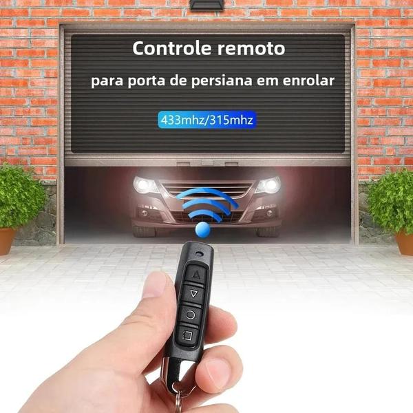 Imagem de 315/433MHz Cópia Automática Controle Remoto Abridor De Porta De Garagem Elétrico 4 Chaves Duplicador