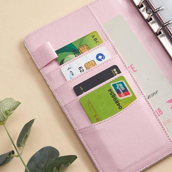 Imagem de 34pcs A6 Laser Colorful Loose-leaf Book, Cash Budget Book