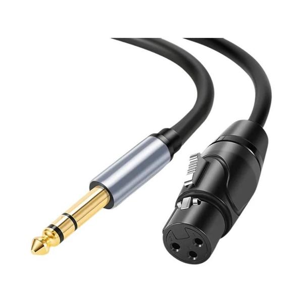 Imagem de 3,5 Mm Macho Para XLR 3 Pinos Fêmea Cabo De Áudio Estéreo Para Microfone Alto-falante Adaptador