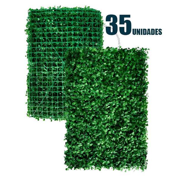 Imagem de 35 Placas Buchinho Parede Artificial Muro Inglês 40x60cm