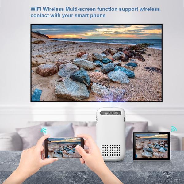 Imagem de 3500 Lumen HD Mini Projetor TD855 Nativo 1280 x 720P Multiscreen WiFi Projector Home Cinema 3D Smart Phone Proyector Projetores LCD