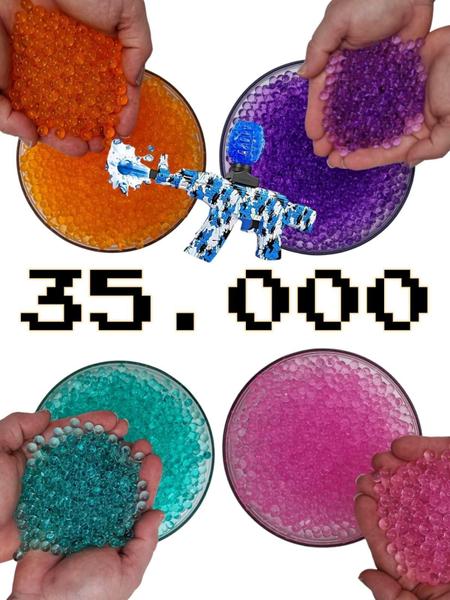 Imagem de 35000 Orbeez 7Mm/Bolinha De Gel, Arminha E Decoração 4 Cores