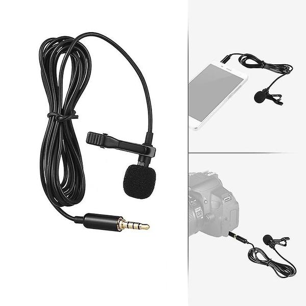 Imagem de 3,55 mm microfone grampo gol de gravata para celular falando na palestra 1.5m Tipo C Bracket Clip Vocal Lapel