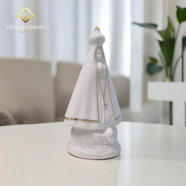 Imagem de 36 Nossa Senhora Aparecida 18 Cm Detalhes Em Ouro Esculturas Em Porcelana - VÁRIAS VARIEDADES