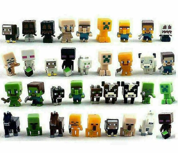 Imagem de 36pcs crianças brinquedos minecraft mini figuras bonito action figure st