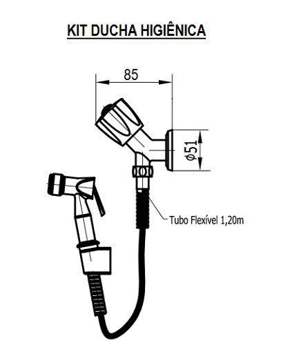 Imagem de 3894 c35 luxo ducha higiênica intima