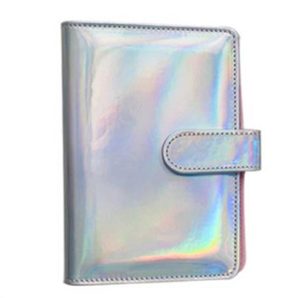 Imagem de 38pcs A6 Laser Pu Leather Case Binder, Budget Storage Bag