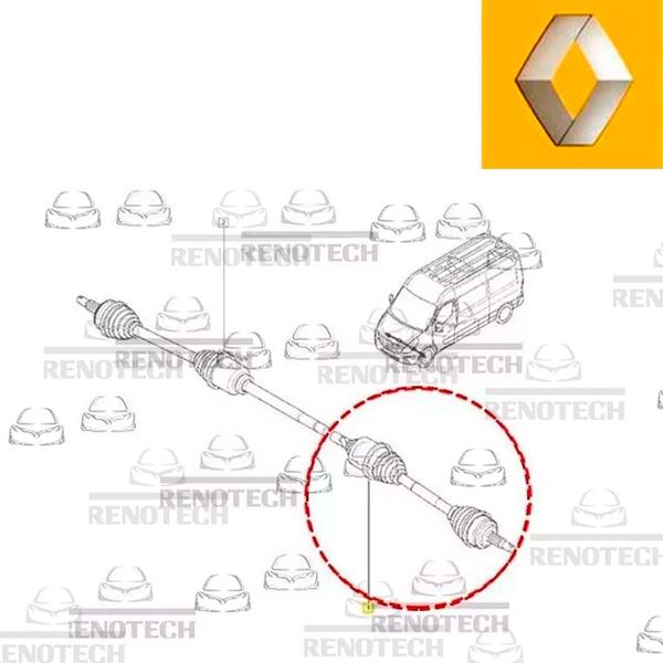 Imagem de 391012675r - semi-eixo esquerdo - 2.3 16v m9t - todas - master iii