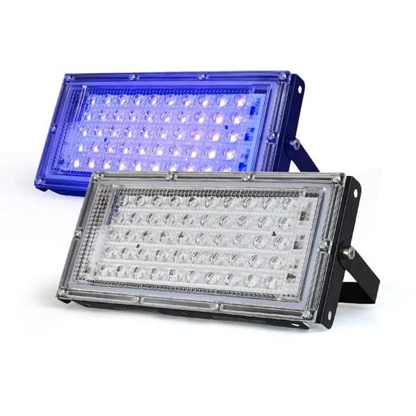 Imagem de 395nm UV LED Stage Blacklight 50W 220V Efeito Luz Lâmpada De Inundação Fluorescente Festa Neon Bar