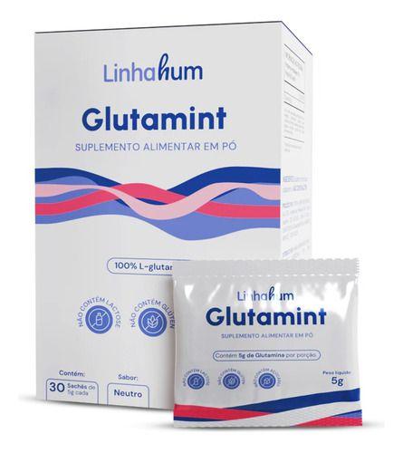 Imagem de 3cx Glutamint 100% L-glutamina Em Pó 30 Sachês 5g Linhahum