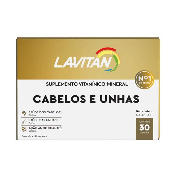 Imagem de 3cx Suplementos Vitaminas Lavitan Cabelos Unhas 90 Dias