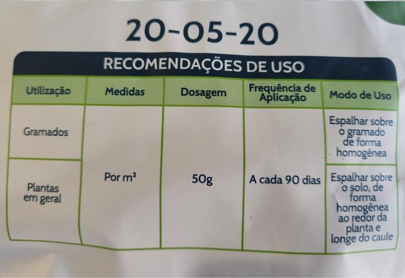 3kg NPK 20-05-20 Adubo Fertilizante Rosa do Deserto Coqueiro Gramados - Multi Jardim Imagem de 3kg NPK 20-05-20 Adubo Fertilizante Rosa do Deserto Coqueiro Gramados