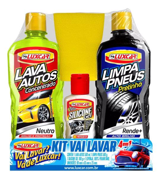 Imagem de 3Kits Vai Lavar 4 Em 1 Limpeza Total Carro Totalmente Limpo