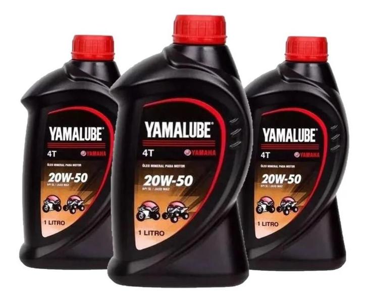 3L Oleo Yamalube Mineral 20w-50 + Filtro Tecfil Psl 638 - Yamalube - Tecfil Imagem de 3L Oleo Yamalube Mineral 20w-50 + Filtro Tecfil Psl 638