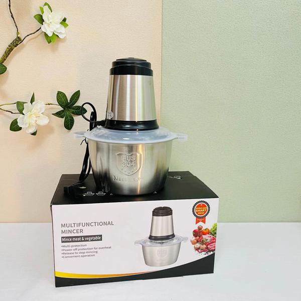 Imagem de 3L Picador De Alimentos Moedor De Carne Mixer Elétrica Processador Cozinha Casa Alho - 110v-