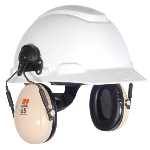 Imagem de 3M Peltor H6P3E/V Optime 95 Capacete Anexável Earmuff, Proteção auditiva, Protetores de Ouvido, NRR 21dB, Ideal para lojas de máquinas e ferramentas elétricas