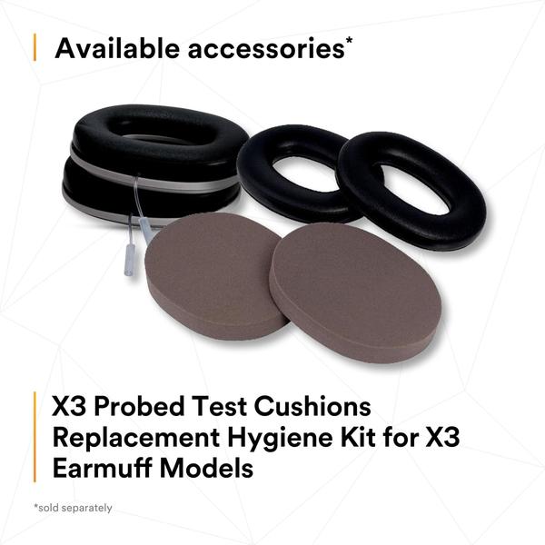 Imagem de 3M Peltor X3A Over-the-Head Ear Muffs, Proteção de Ruído, NRR 28 dB, Construção, Fabricação, Manutenção, Automotivo, Marcenaria, Engenharia Pesada, Mineração