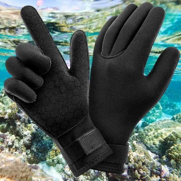 Imagem de 3mm Neoprene Wetsuit Luvas Térmicas Antiderrapantes Para Mergulho Surf Caça Submarina Natação