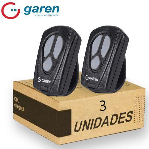 Imagem de 3pcs Controle Remoto Portão Garen Original 433 Ppa Rcg Alarm