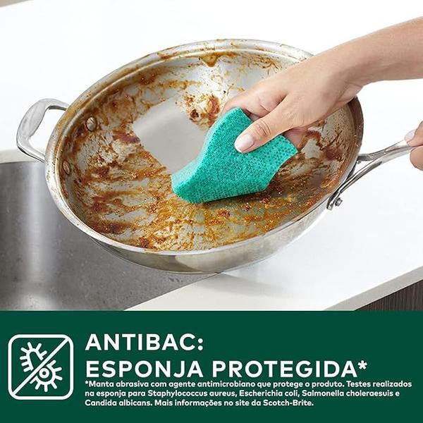 3Pcts Esferas de Limpeza Pesada Antibac Com 3Un Mais Limpo - Scotch-Brite Imagem de 3Pcts Esferas de Limpeza Pesada Antibac Com 3Un Mais Limpo