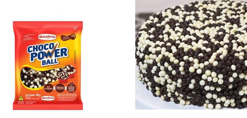 Imagem de 3un Cereal Choco Power Ball Ao Leite crocante 500g Mavalério