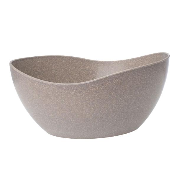 Imagem de 3un Tigela saladeira bowl oval 1,9lt cinza petra