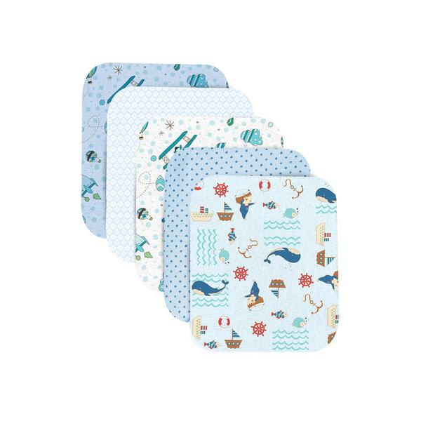 Imagem de 3und babador plastificado estampado alimentacao bebe 21x19cm