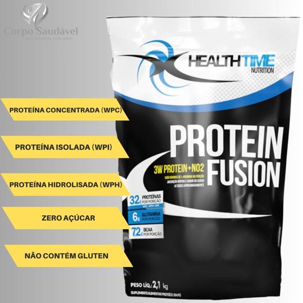 Imagem de 3w fusion whey protein baunilha - refil 2,1 kg