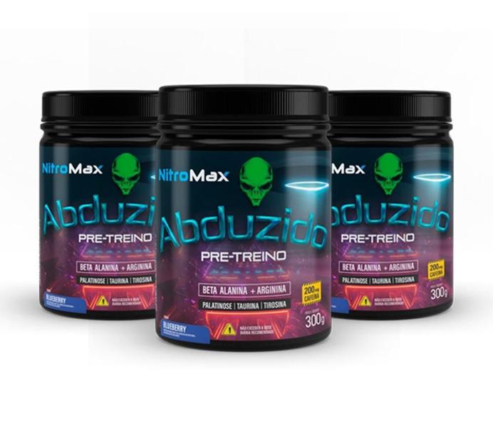 3X Abduzido Pre Treino Nitro Max Limonada Suica 300G - Nitromax Imagem de 3X Abduzido Pre Treino Nitro Max Limonada Suica 300G