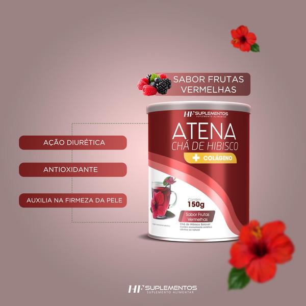 Imagem de 3X Atena Chá De Hibisco + Colageno Hf Suplementos