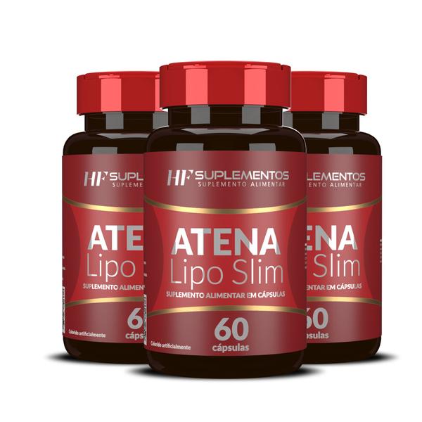 Imagem de 3x ATENA LIPO SLIM HF SUPLEMENTOS 60CAPS