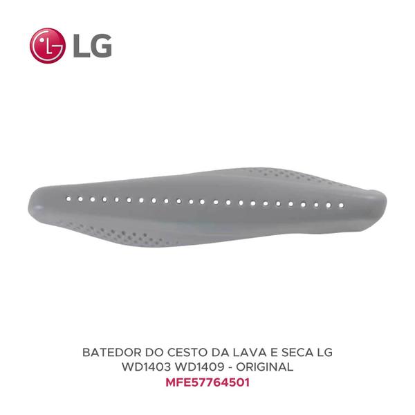 Imagem de 3x Batedor do Cesto Lavadora LG MFE57764501 Wd1412 Wd1252