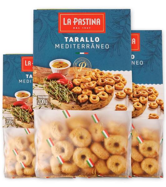 Imagem de 3X Biscoito Tarallo Italiano Mediterrâneo La Pastina 200G