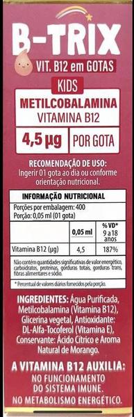 Imagem de 3x BTRIX Vit. B12   20ML Sabor Morango