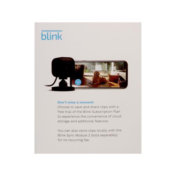 Imagem de 3x Câmera de segurança interna compacta Blink Mini com Alexa