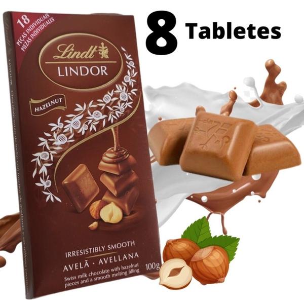 Imagem de 3x Chocolate LINDOR Singles Avelã Lindt 100g