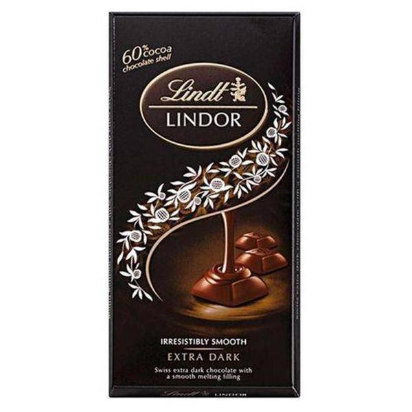 Imagem de 3X Chocolate Lindor Singles Dark 60% Lindt 100G