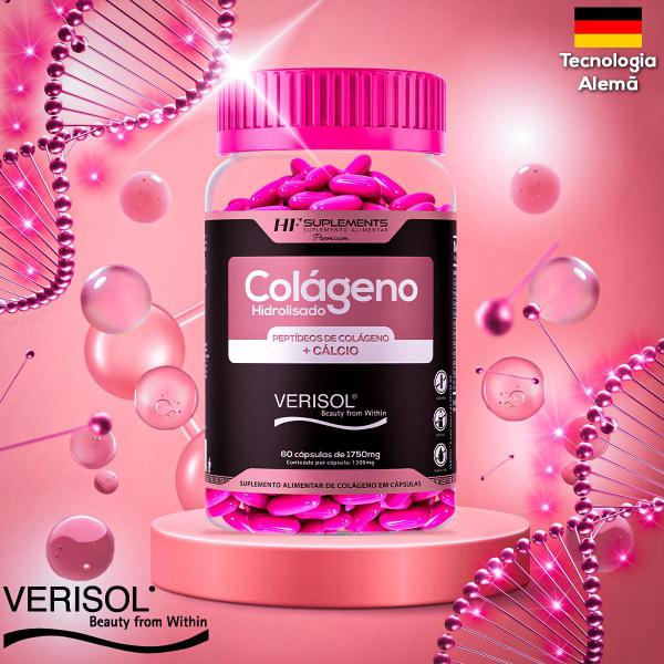 Imagem de 3x COLAGENO VERISOL + CALCIO HF SUPLEMENTS 60CAPS 1750MG