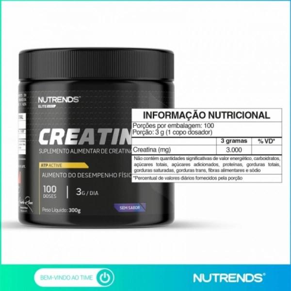 Imagem de 3x Creatina 100% Pura Elite Series Nutrends 300g