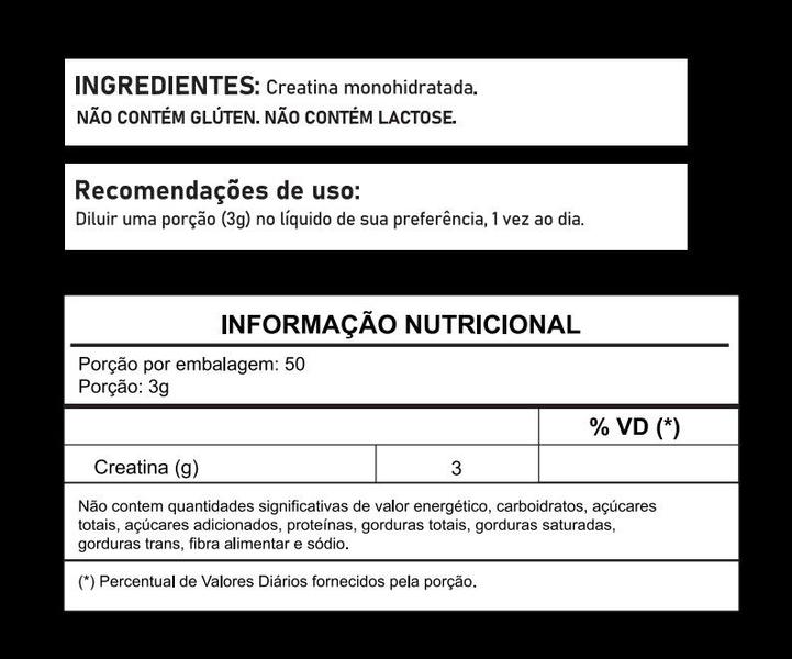 3x creatina em pó 3g pura hf suplementos 150g Imagem de 3x creatina em pó 3g pura hf suplementos 150g